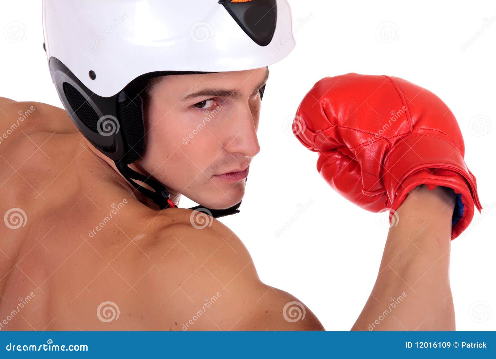 Male athlete boxer helmet stock image. Image of boxer 12016109