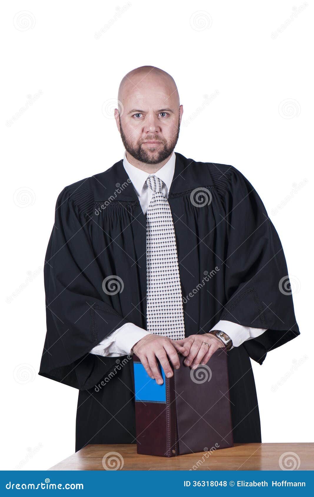 Male attorney in robe stock photo. Image of caucasian 36318048