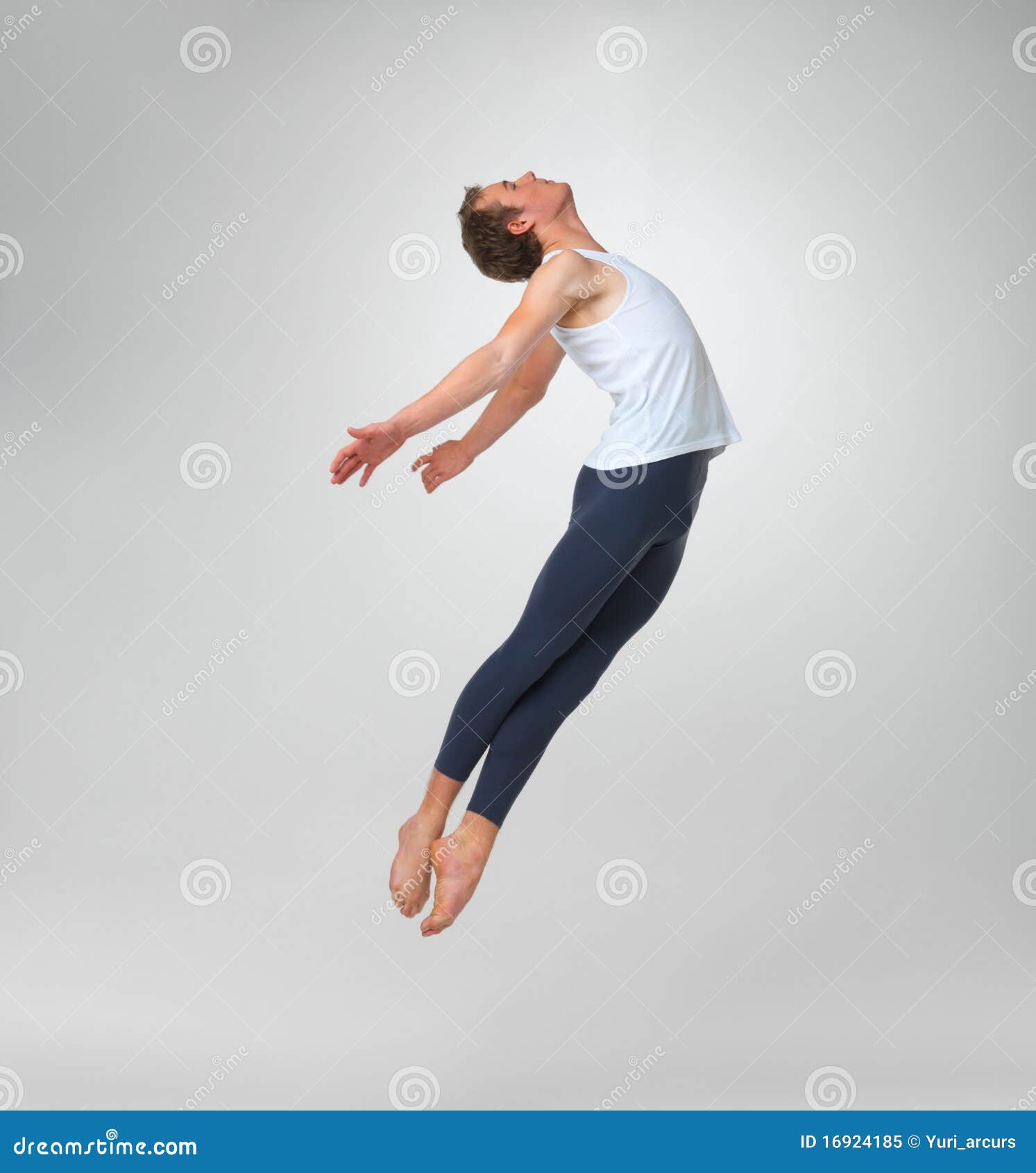 Male ballet dancer leaping stock image. Image of fresh 16924185