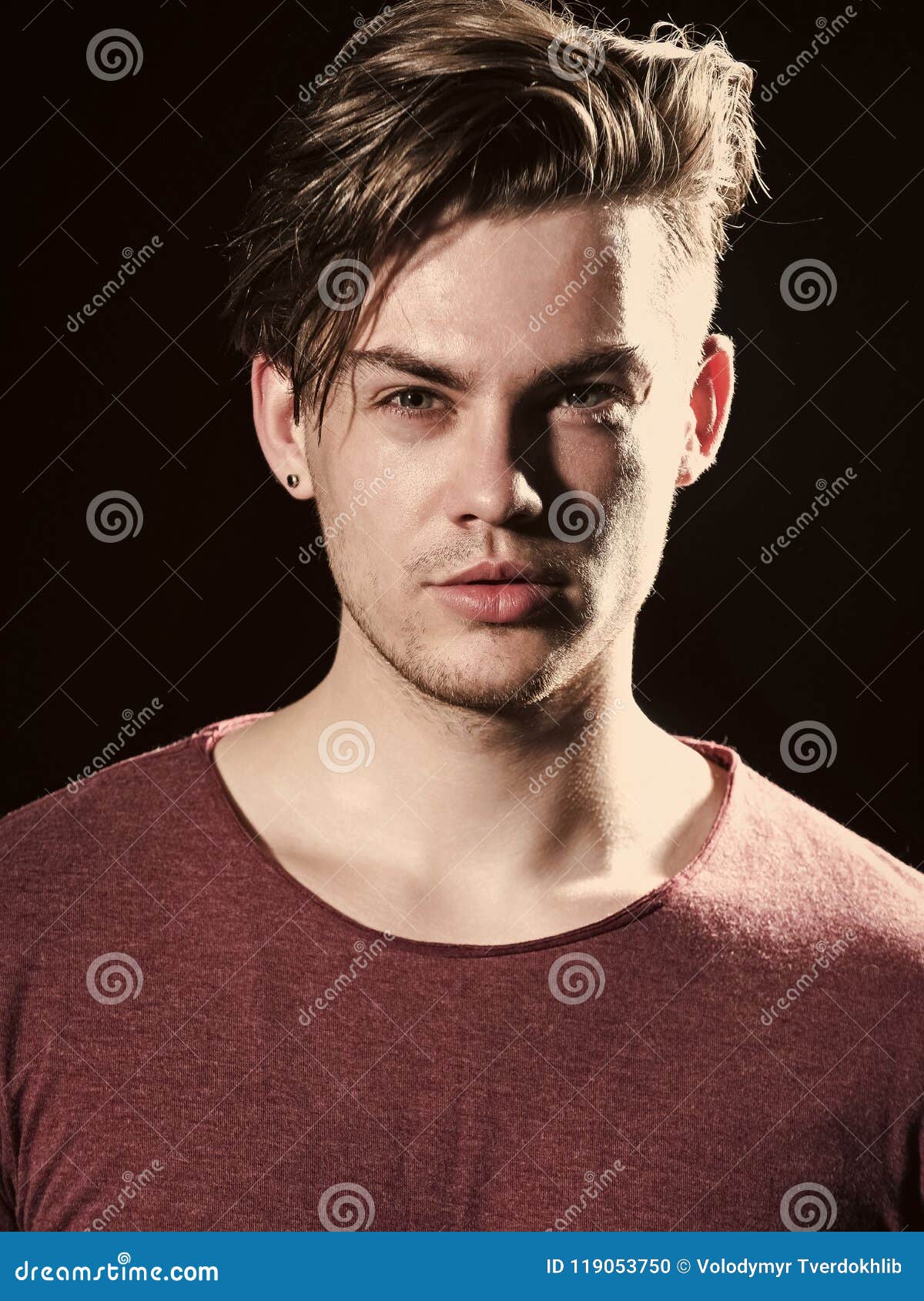 Male Beauty and Grooming Concept. Man with Haircut Posing on Black Background Stock Photo - Image of skin, posing: 119053750 Male Beauty and Grooming Concept. Man with Haircut Posing on Black Background Stock Photo - Image of skin, posing: 119053750