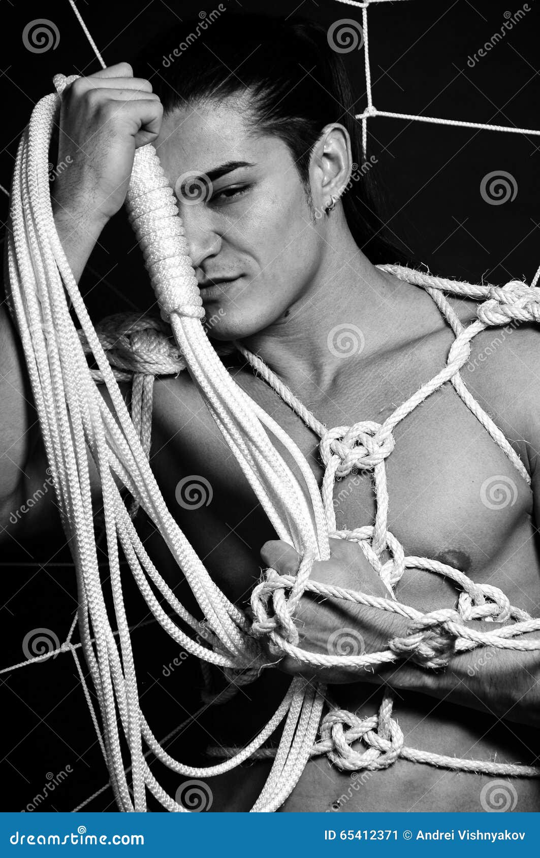 Male Bondage Stock Image Image Of Healthy Handsome