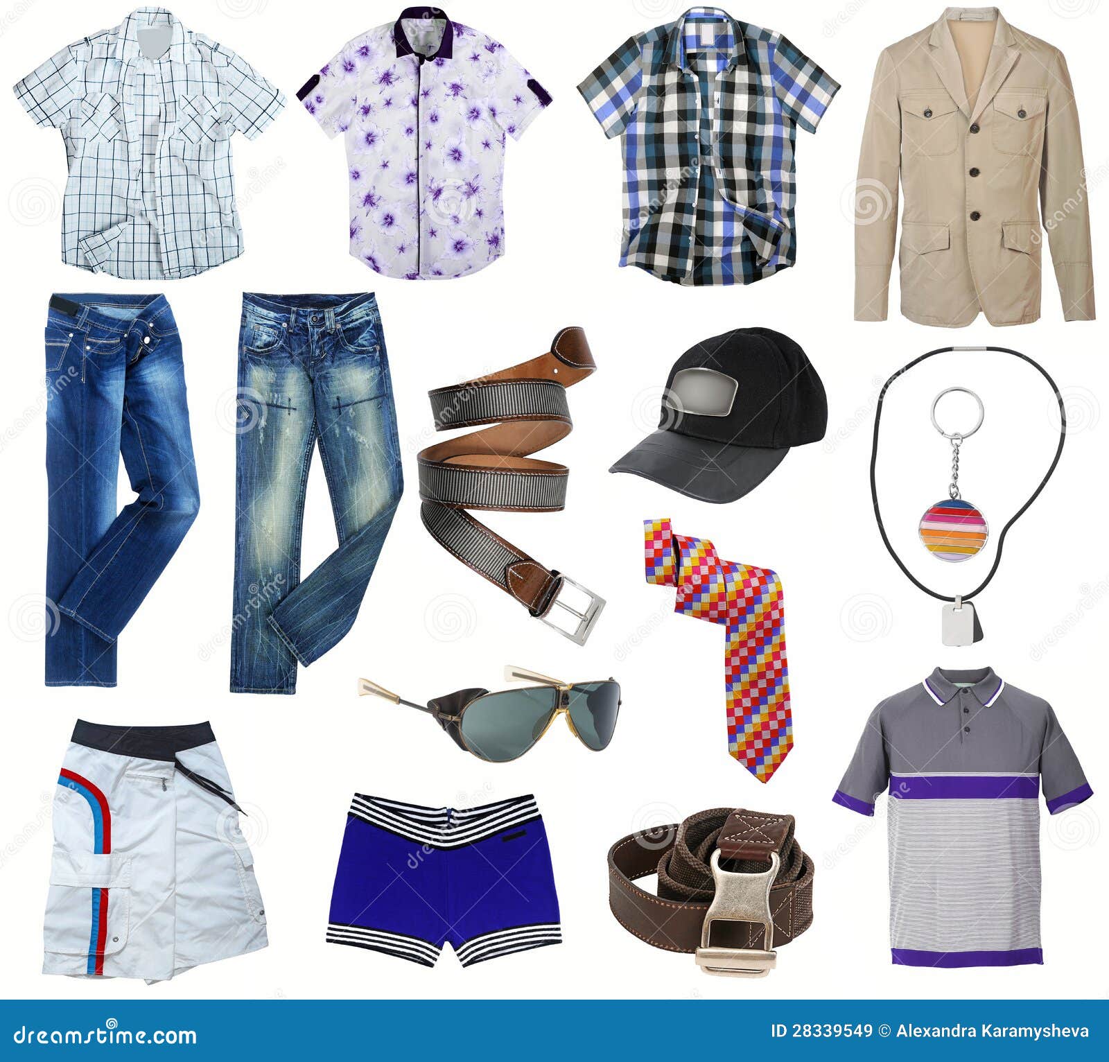 Male clothes collection stock illustration. Illustration of clothing ...