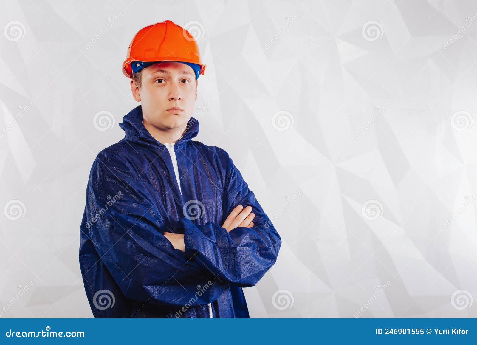 Male Construction Engineer on a White Background Background with Space for  Text. Architect with Drawings on a Construction Site Stock Image - Image of  adult, drawings: 246901555