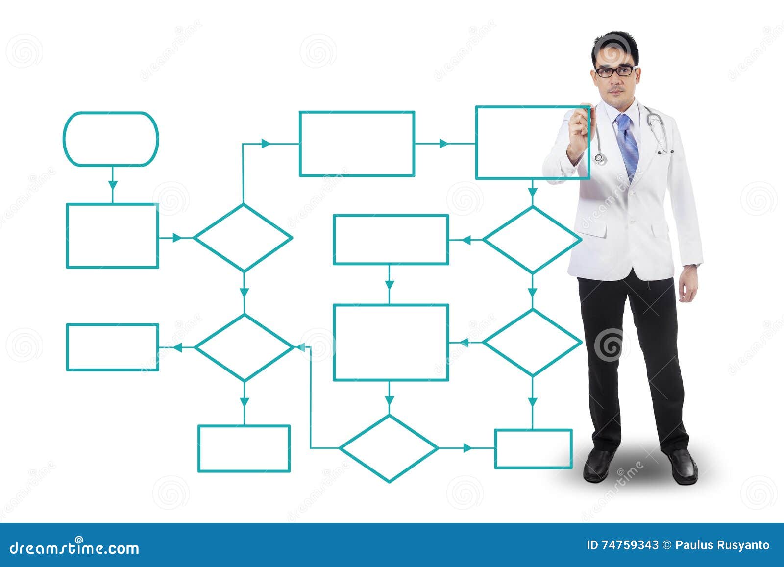 male doctor drawing flowcharts stock image image of doctor link drawing flowcharts
