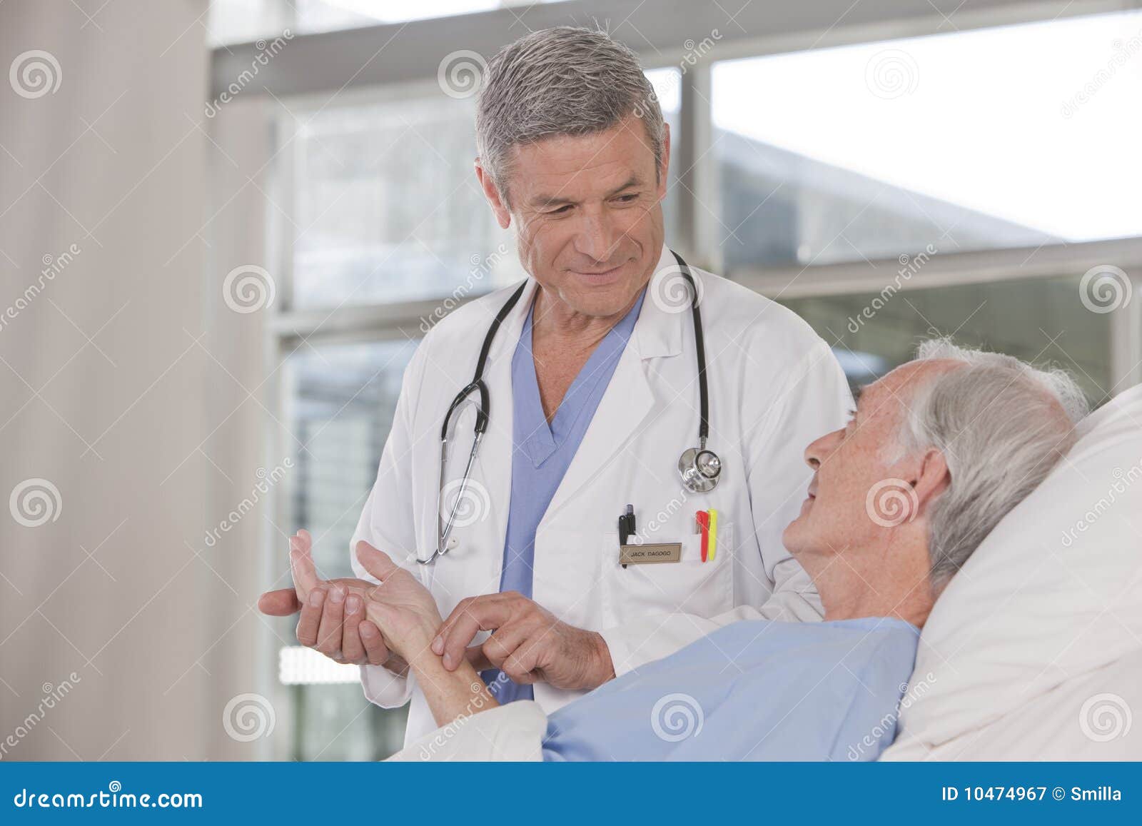 Male Doctor Taking Care Of Patient Royalty Free Stock Photography Image 10474967