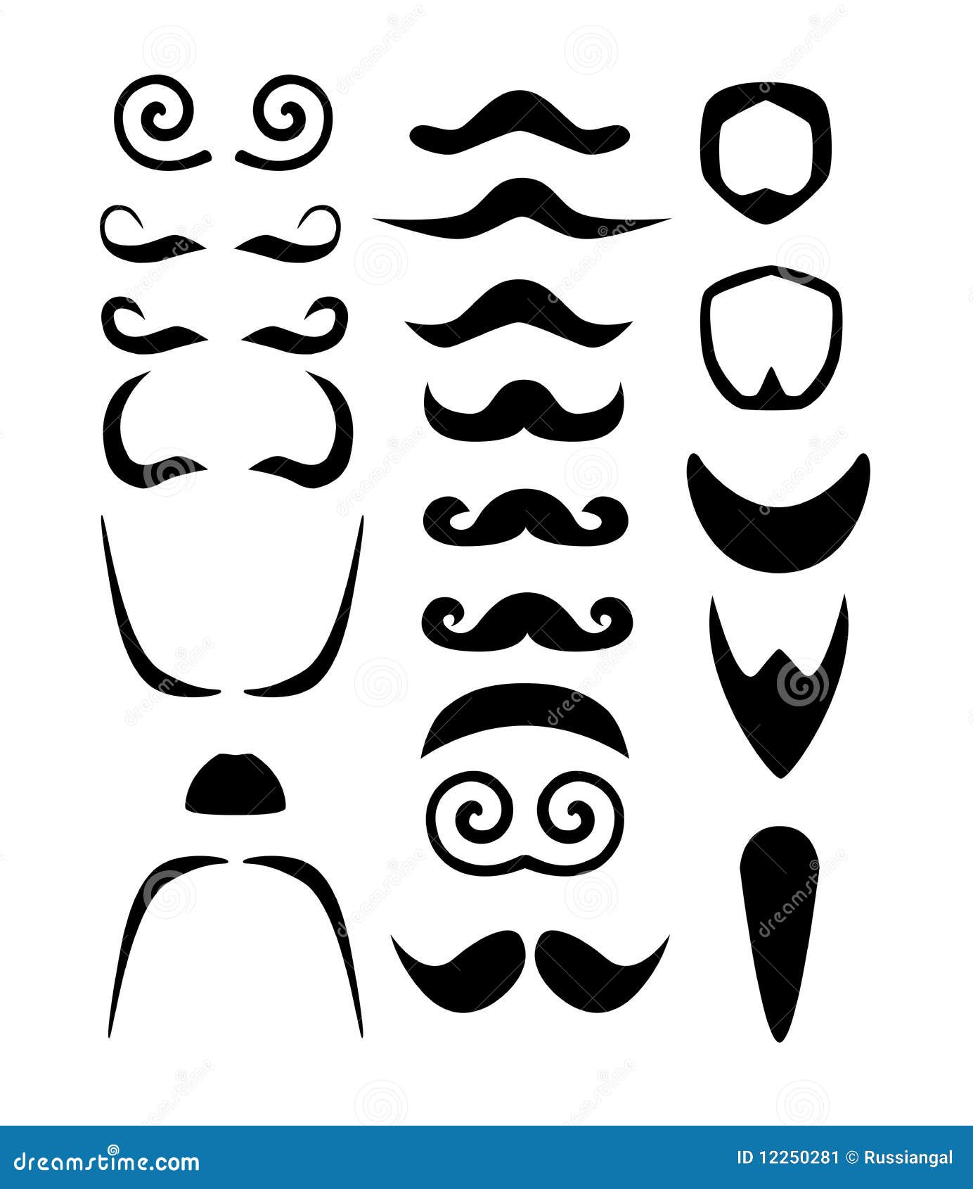 facial hair clipart