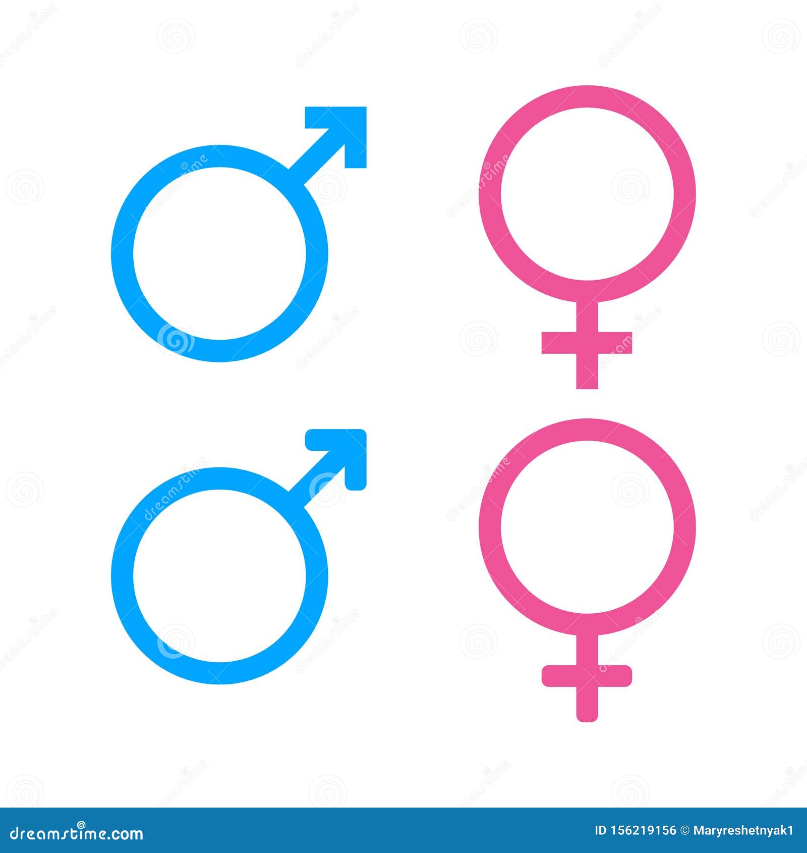 Male and Female Icon.Sign of Gender of Male, Female. Gender Symbol on ...