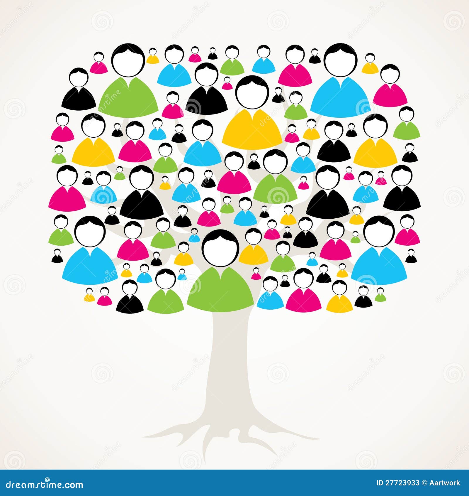 Male and Female Message Tree Stock Vector - Illustration of ...