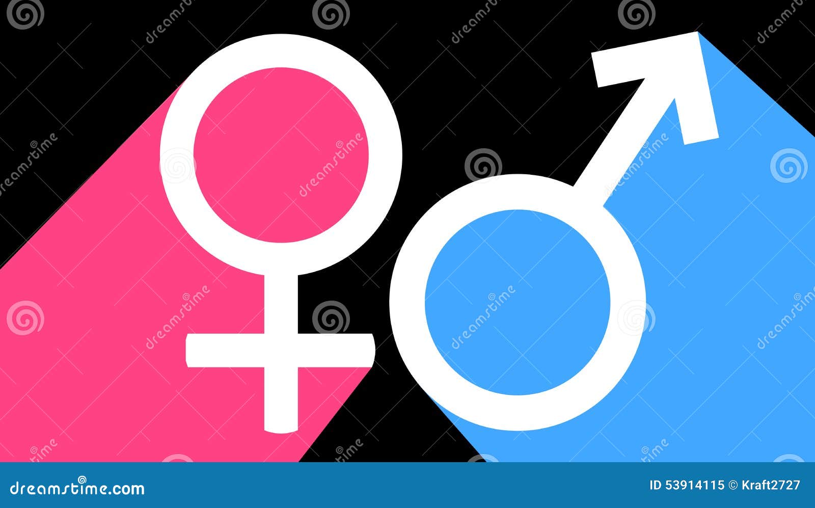 Male And Female Sex Symbol Stock Illustration Illustration Of Horizontal 53914115
