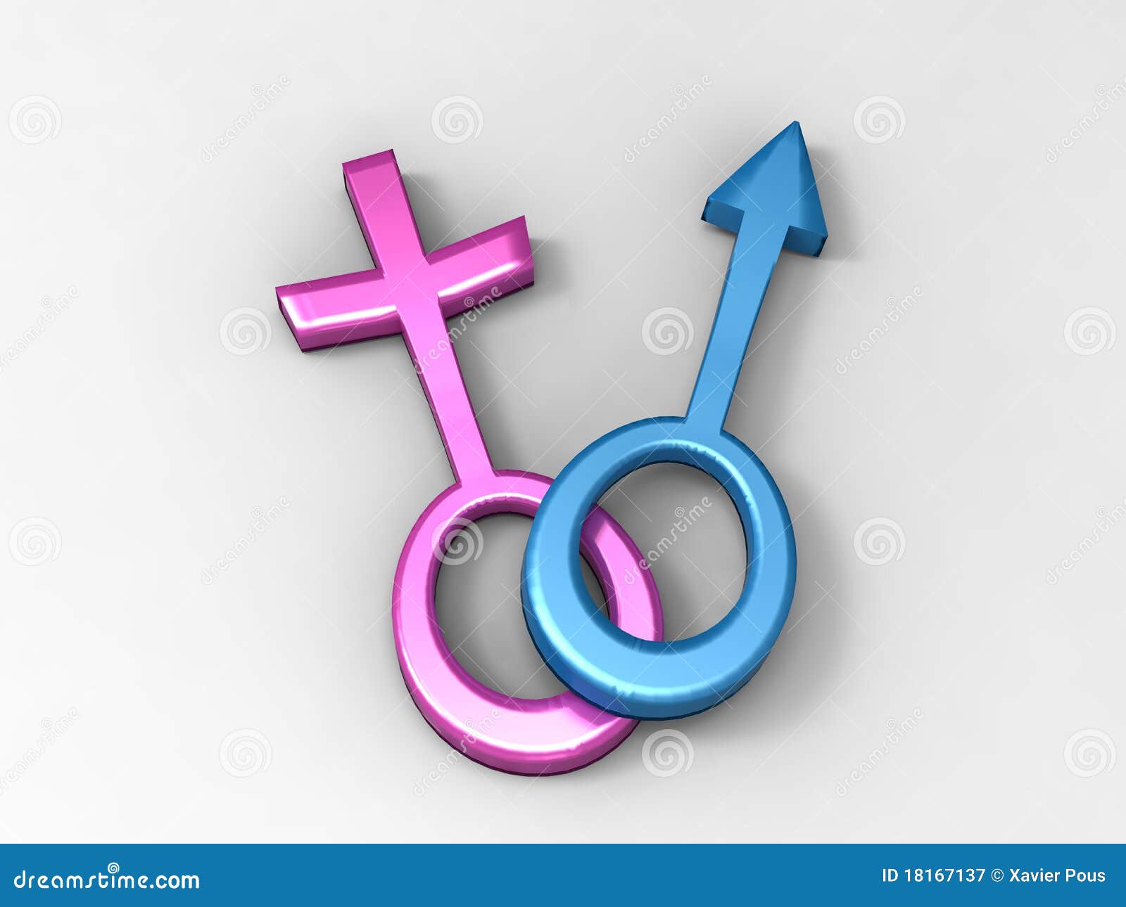 Male And Female Sex Symbols Stock Illustration