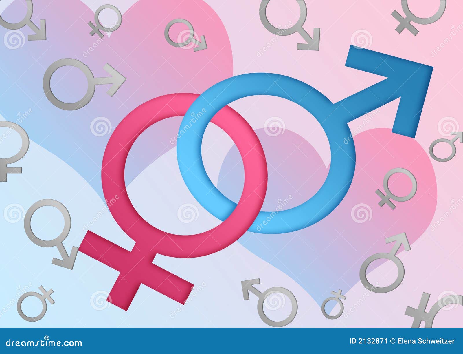 Male And Female Sex Symbols Stock Image Image 2132871