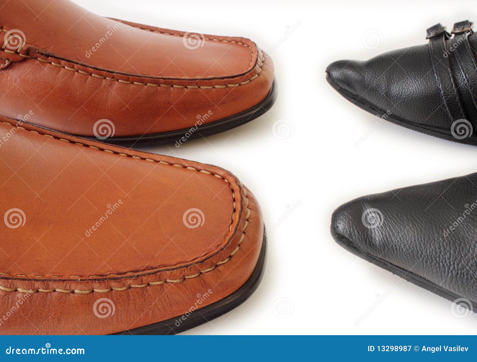 Male and female shoes. stock image. Image of group, adult - 13298987