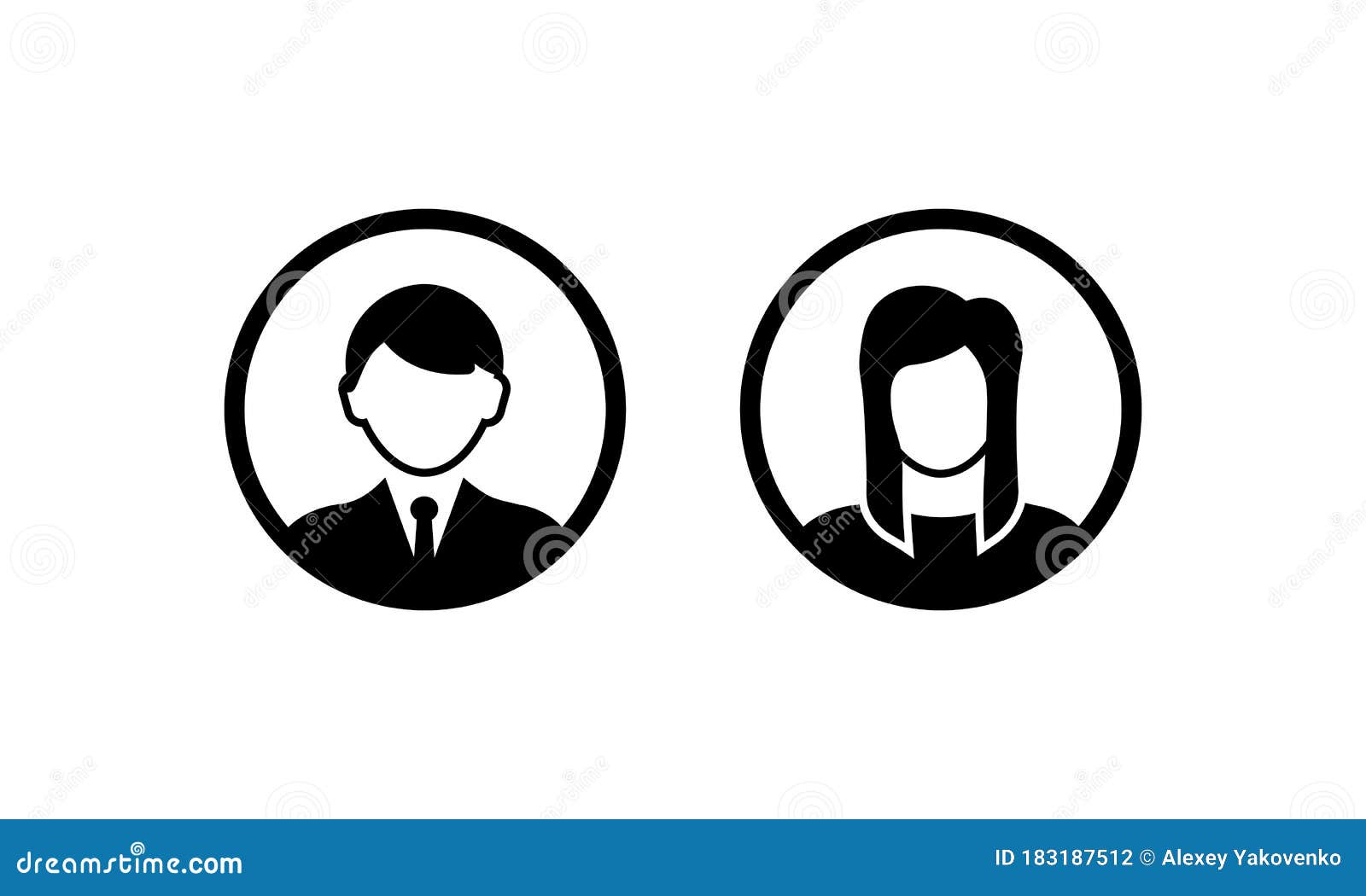 Avatar man in suit icon flat style 14673220 Vector Art at Vecteezy
