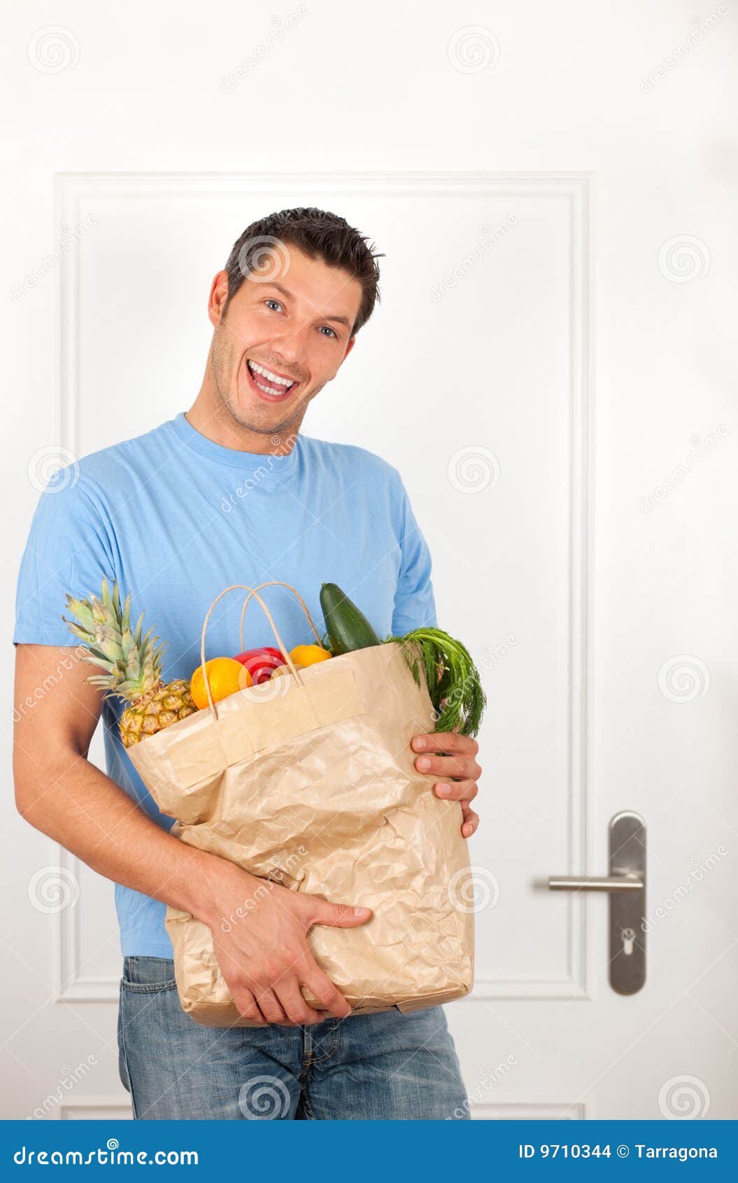 Male food buyer stock photo. Image of market, fruit, grocery 9710344