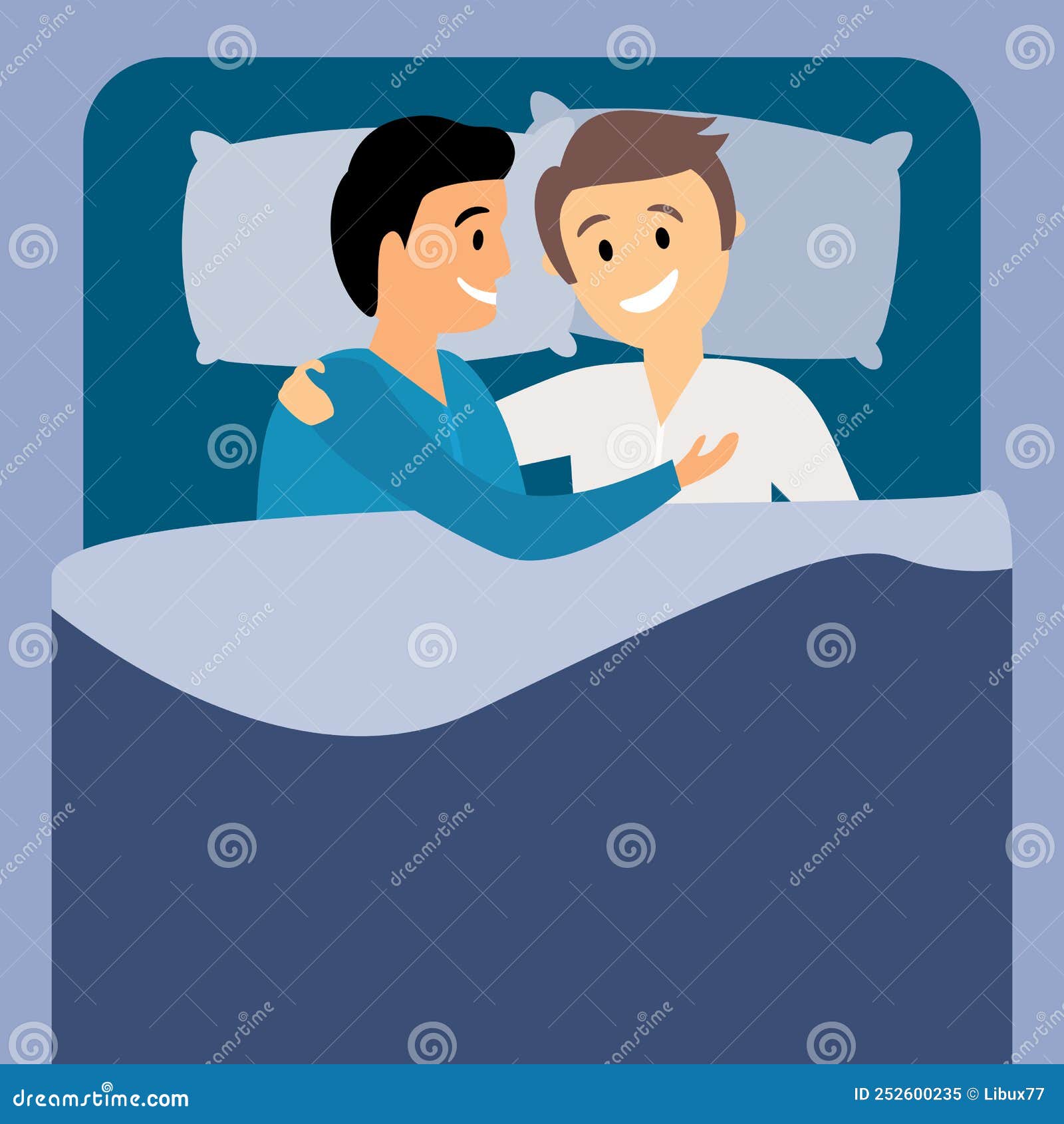 Couple Sleeping Hugging Bed Stock Illustrations – 139 Couple Sleeping  Hugging Bed Stock Illustrations, Vectors & Clipart - Dreamstime