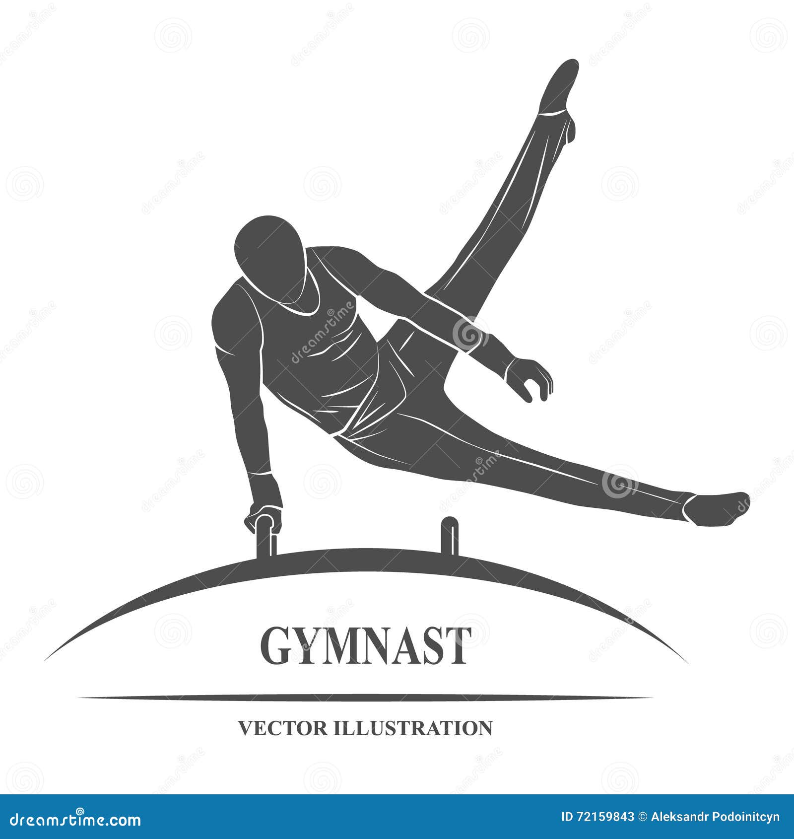 male gymnast horse