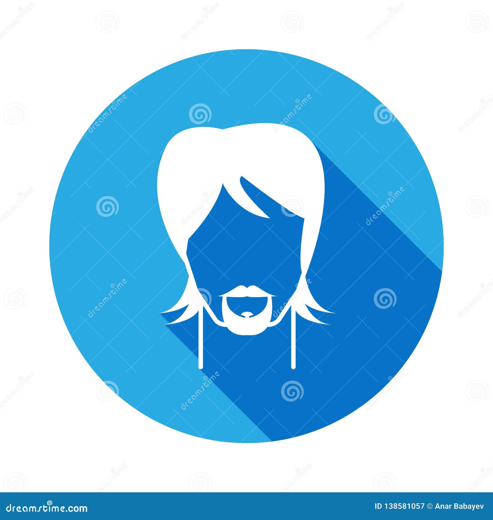 Male Hairs and Beard Styles Icon with Long Shadow. Signs and Symbols Can Be  Used for Web, Logo, Mobile App, UI, UX Stock Illustration - Illustration of  model, beard: 138581057
