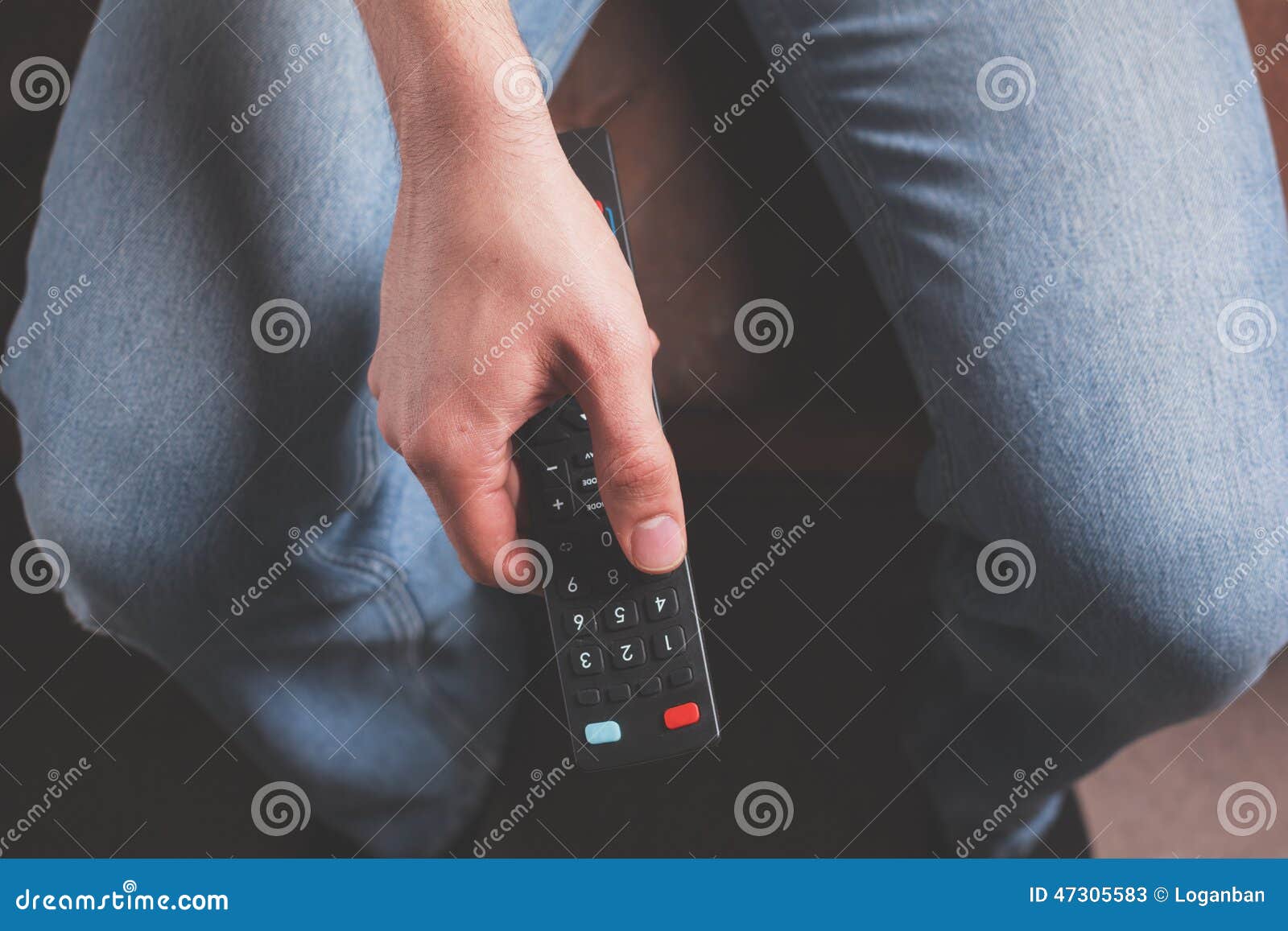 Male Hand Holding Remote Control Stock Image Image of remote, switch