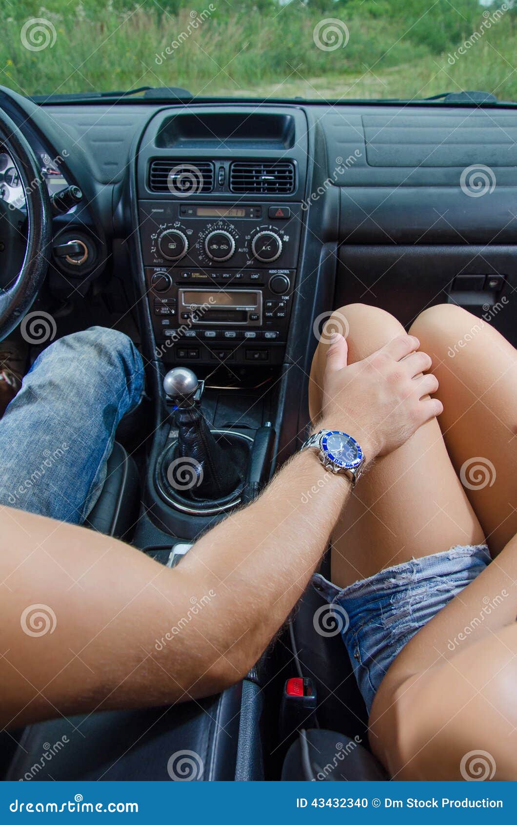 Male Hand Touches the Female Knee. Stock Photo - Image of automobile,  relationship: 43432340