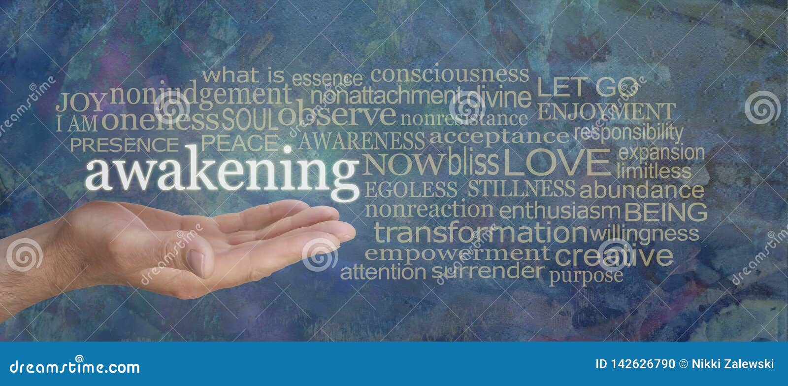 spiritual awakening word tag cloud