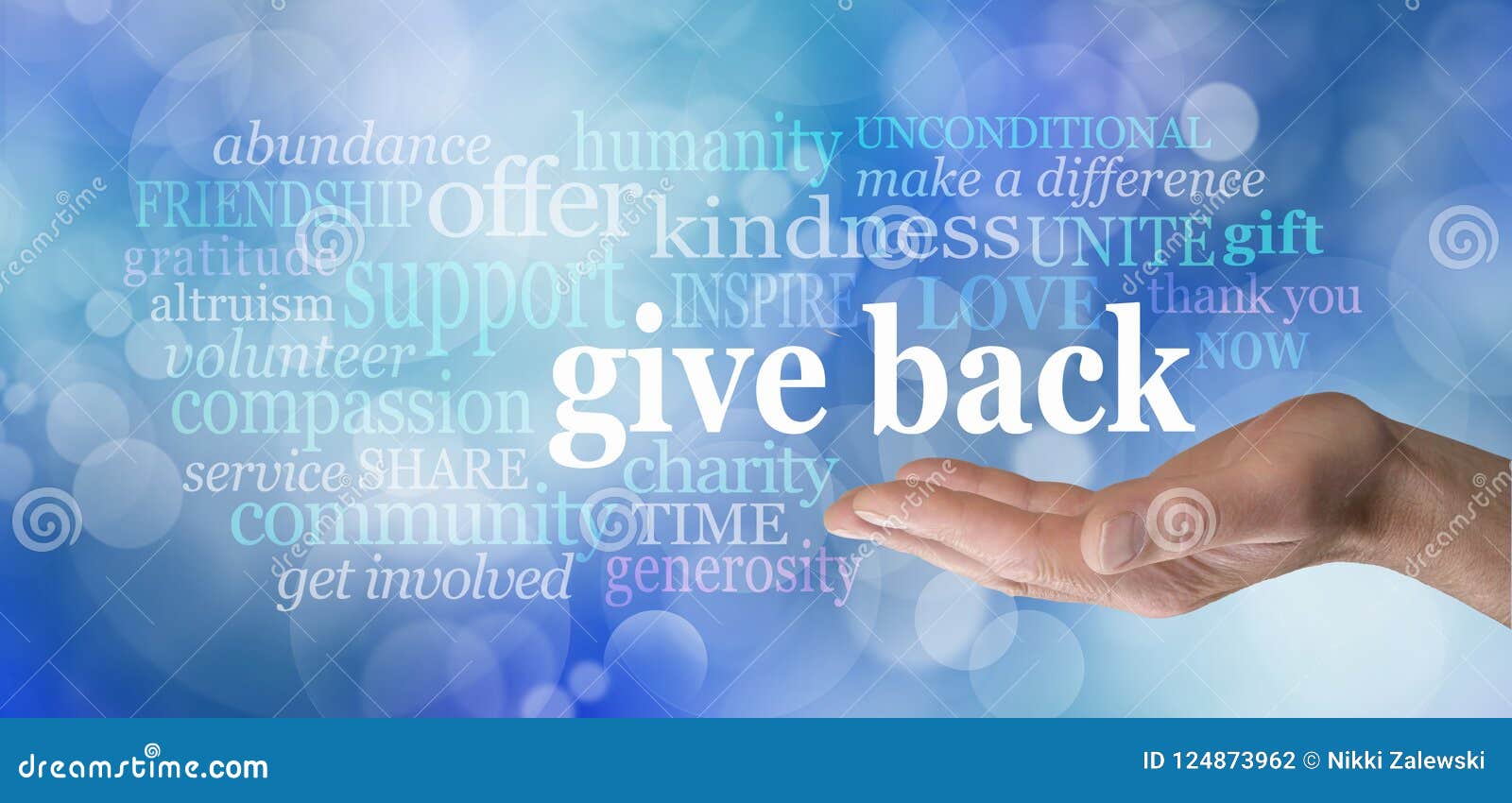 give back word tag cloud