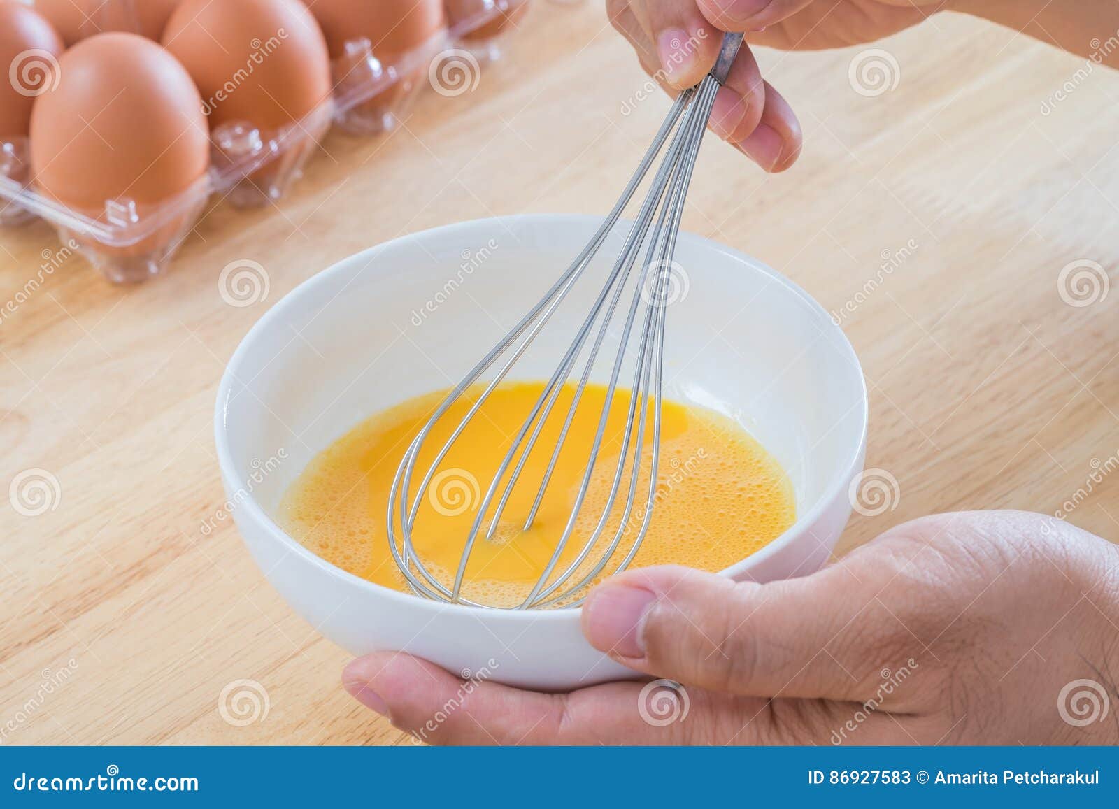 Male Hands Mixing Eggs in Bowl Stock Image Image of kitchenware, cook