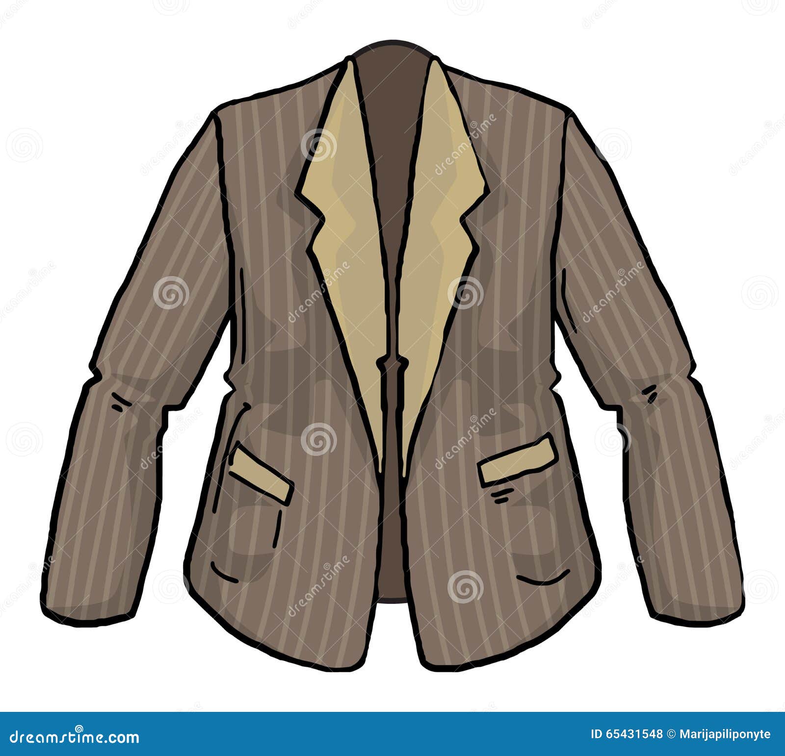 Male Jacket stock vector. Illustration of graphic, sign - 65431548