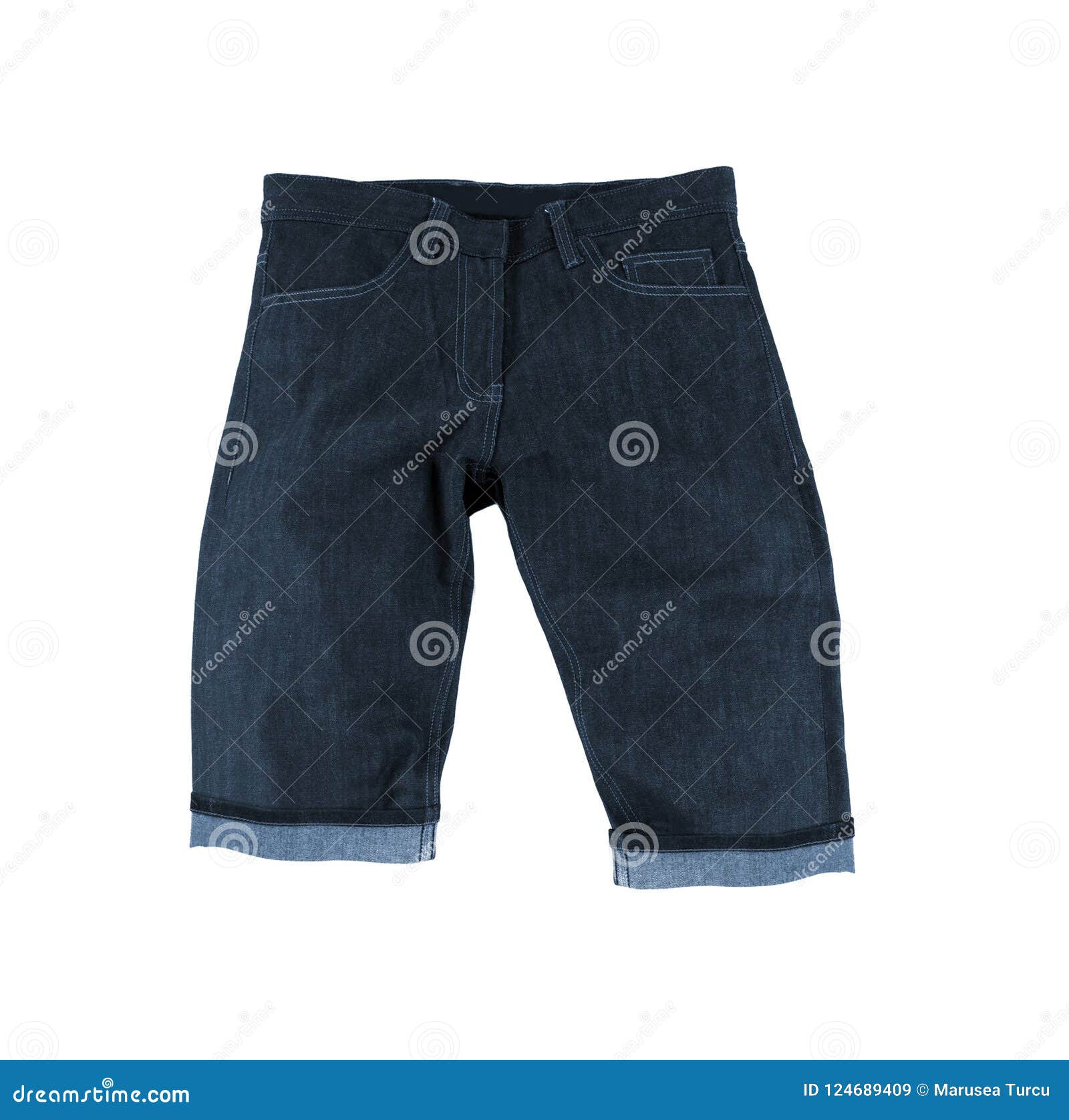 Male jeans shorts stock image. Image of clothes, cargo - 124689409