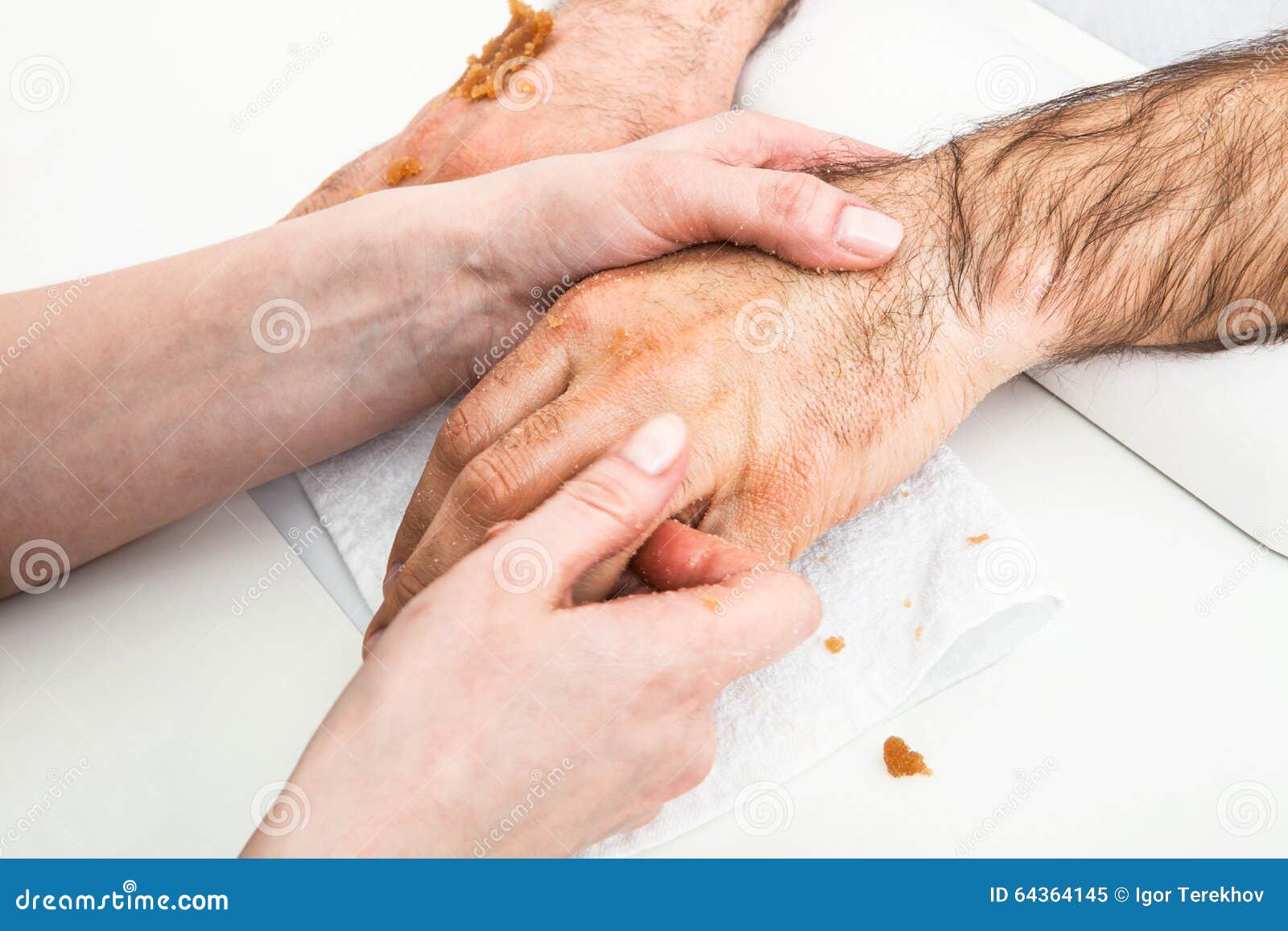 Male Massage Hand Stock Image Image Of Hand File Salon