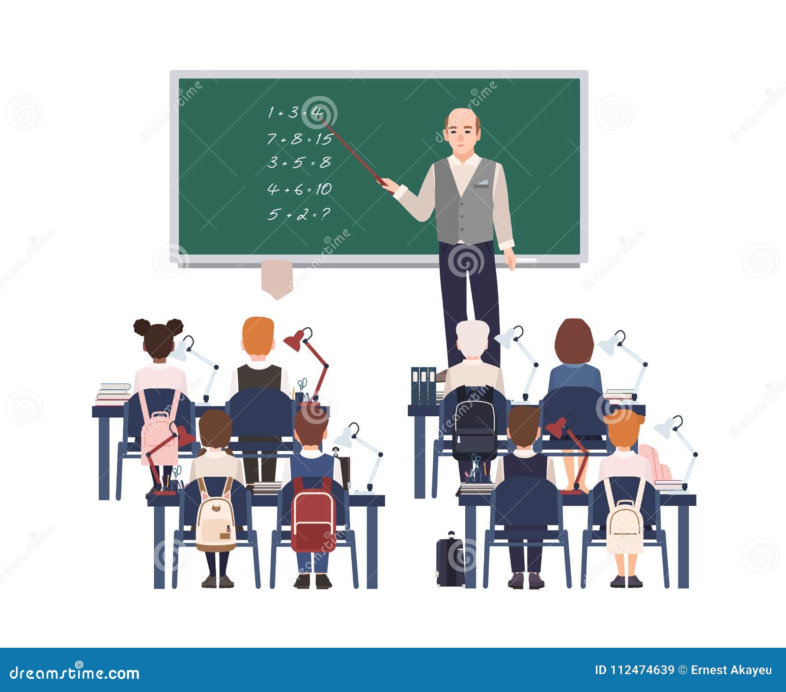 Male Math Teacher Explaining Addition To Elementary School Kids or Pupils. Friendly Man Teaching Mathematics or Stock Vector - Illustration of flat, arithmetic: 112474639 Male Math Teacher Explaining Addition To Elementary School Kids or Pupils. Friendly Man Teaching Mathematics or Stock Vector - Illustration of flat, arithmetic: 112474639