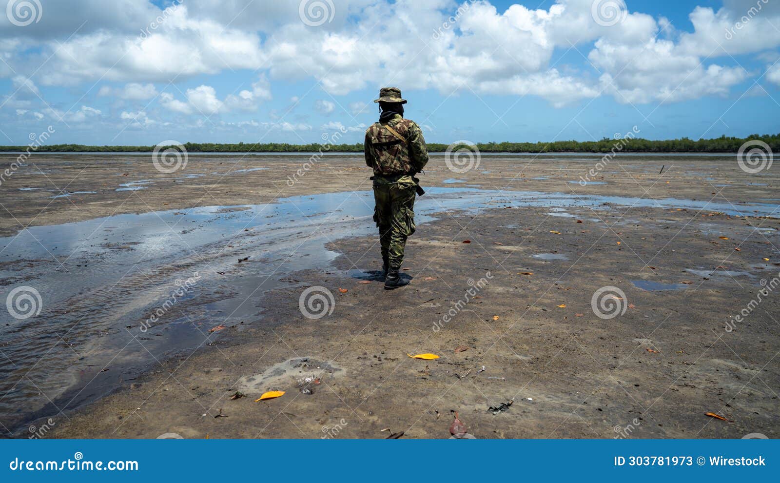 male member of the military forces in mocimboa da praia, located in the cabo delgado region