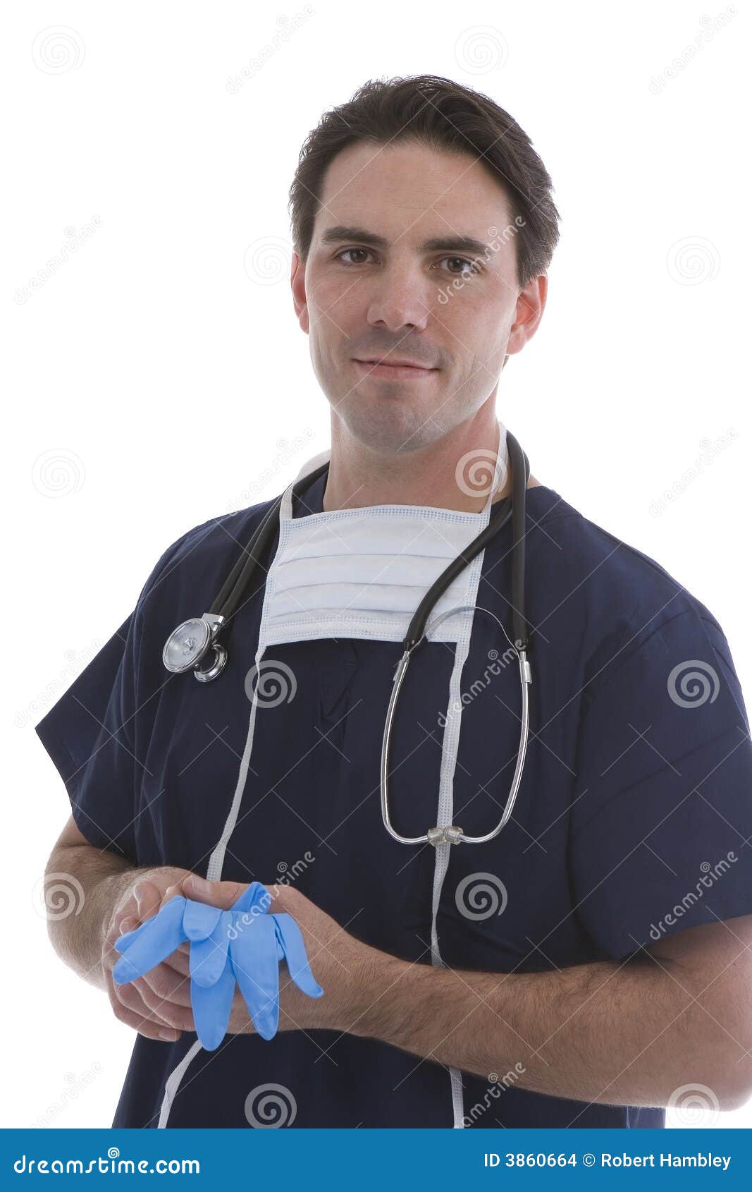 Male Model in Medical Scrubs Stock Photo Image of medical, health