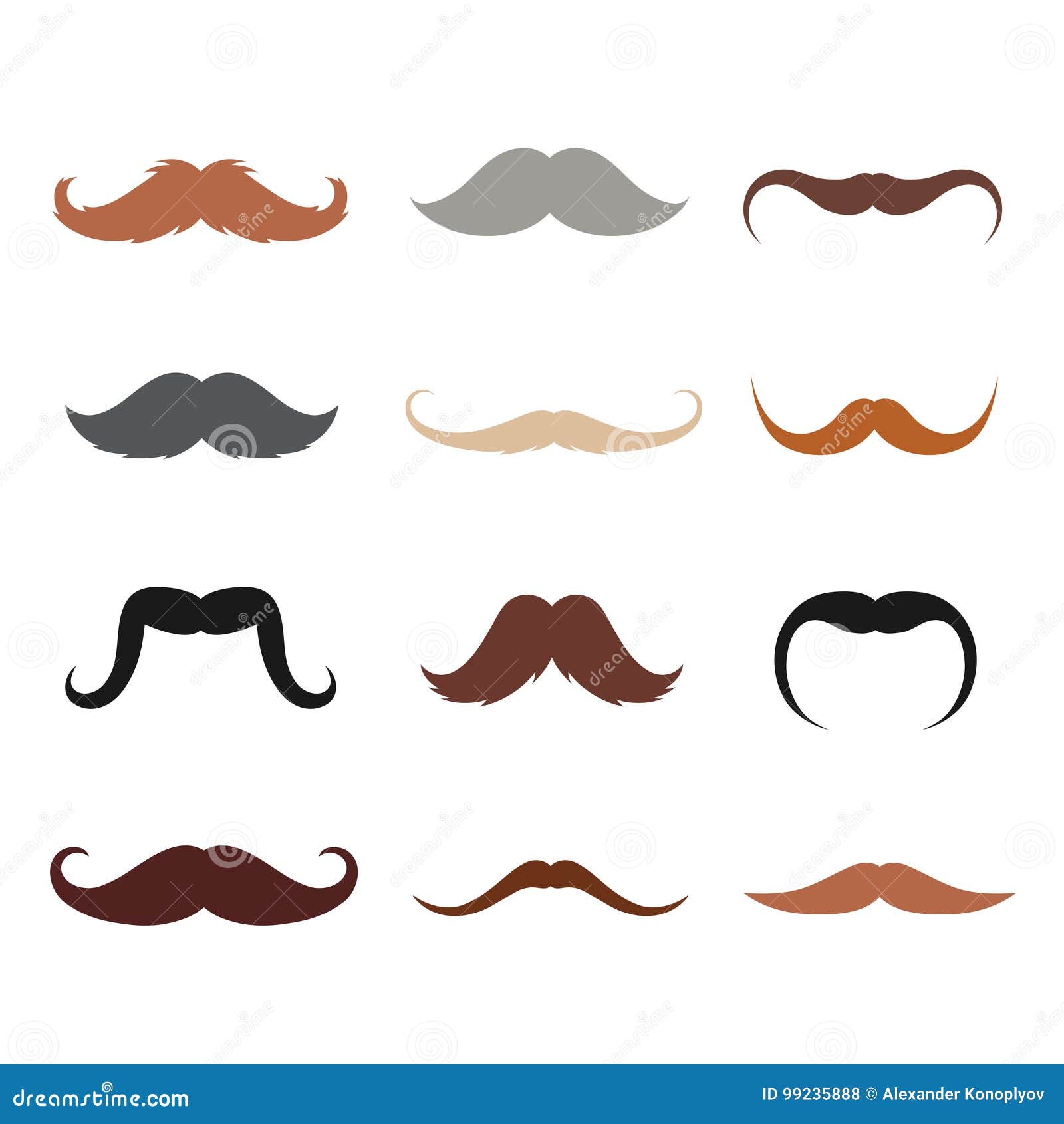 facial hair clipart