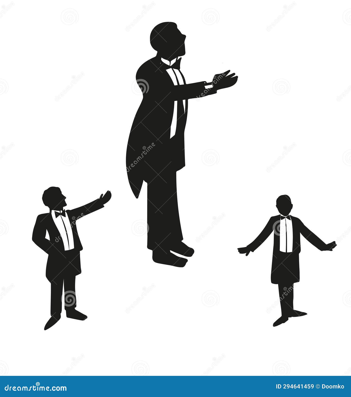 Male Opera Singer Stock Illustration 74365912