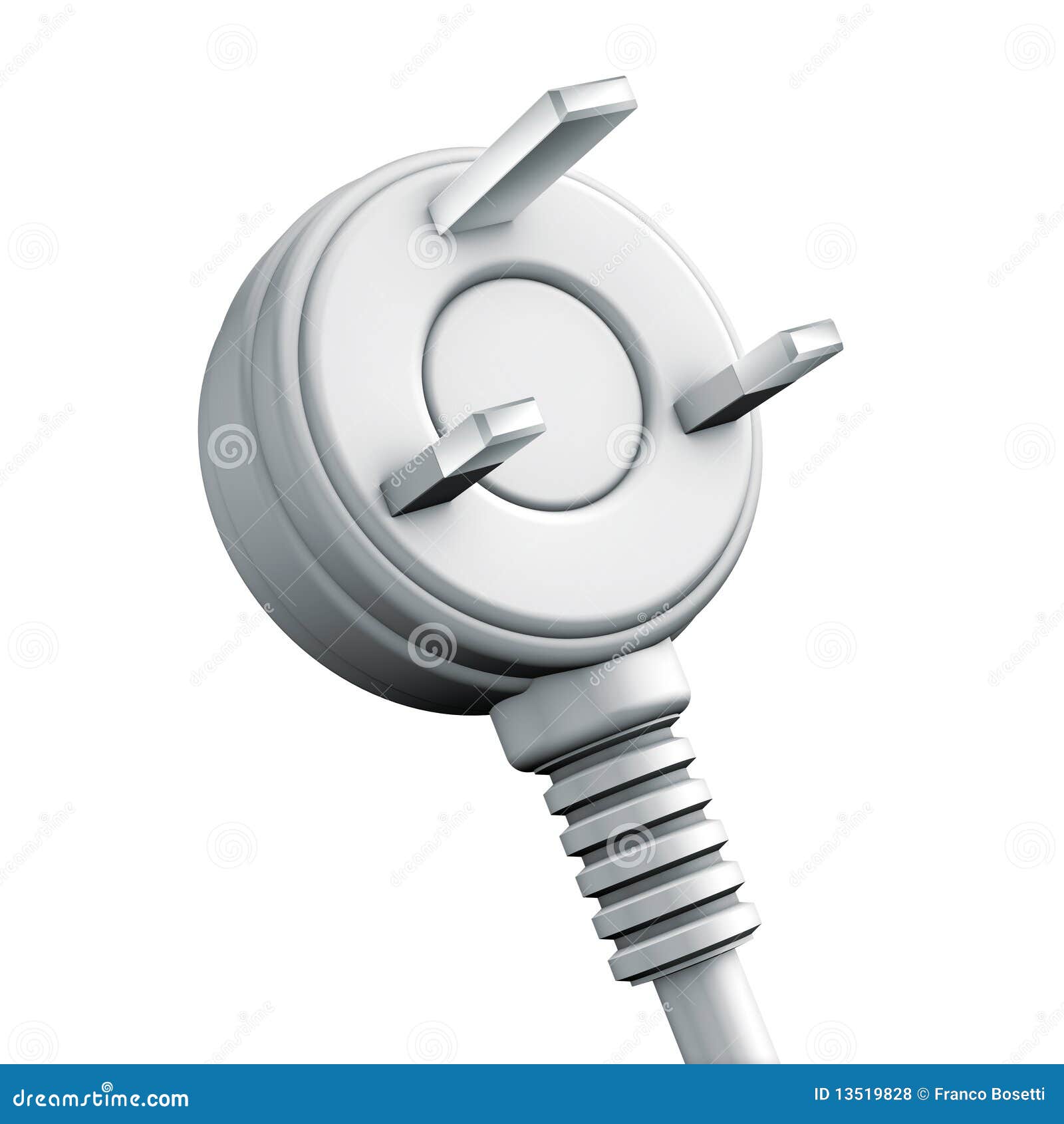 Male plug stock illustration. Illustration of power, electricity 13519828