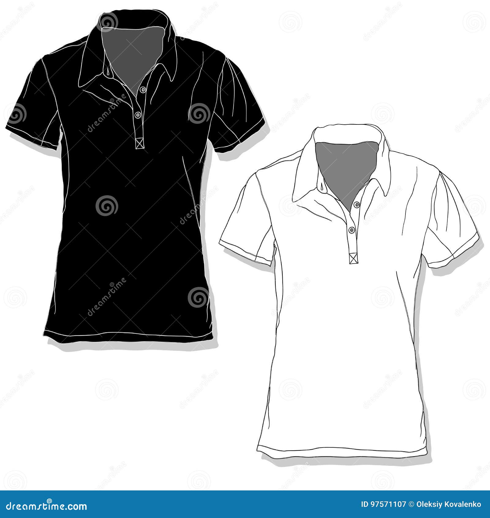 Male Shirt Illustration. Clothes Collection Stock Vector - Illustration ...