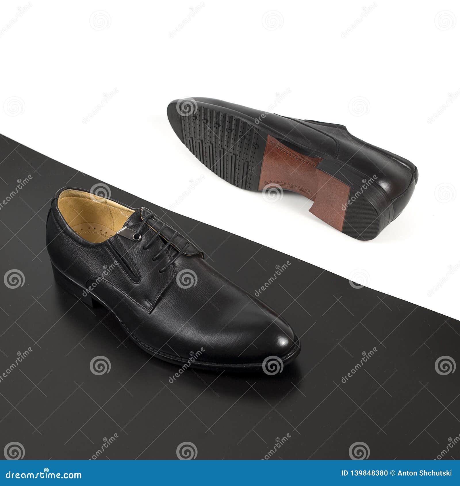 Male Shoes in Fashion Concept Stock Photo - Image of dark, black: 139848380