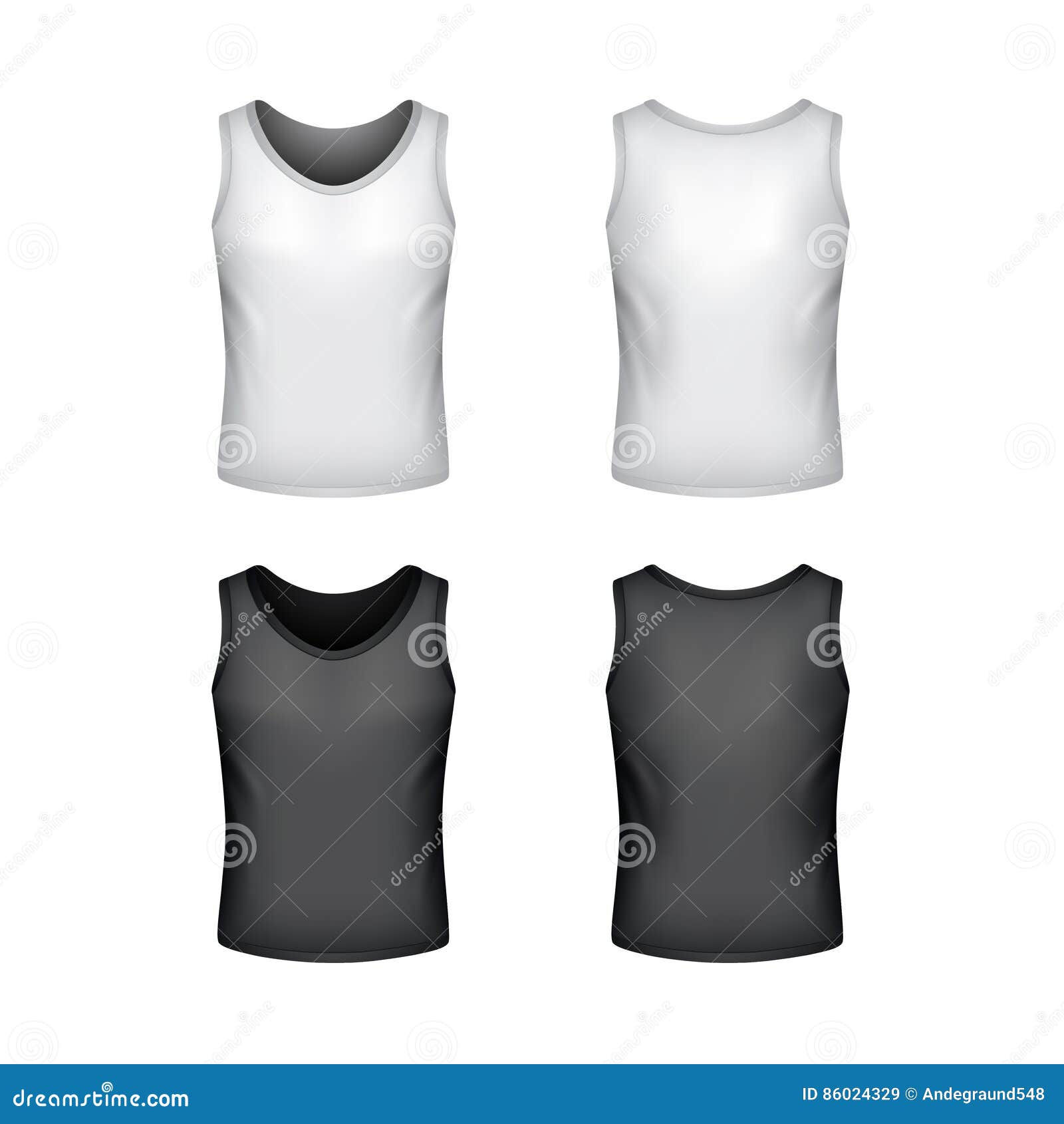 Male Singlet Isolated on White Vector Stock Vector - Illustration of ...