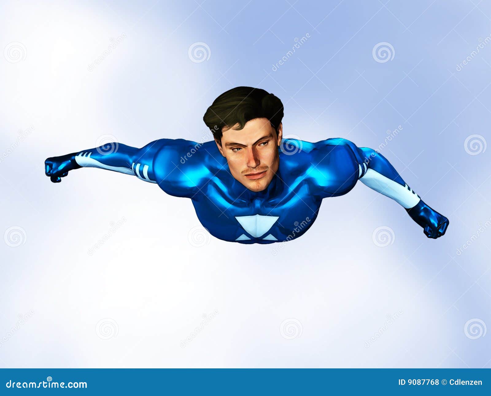 Superhero Flying Vector Illustration Isolated Background Stock Vector  (Royalty Free) 282075803 | Shutterstock