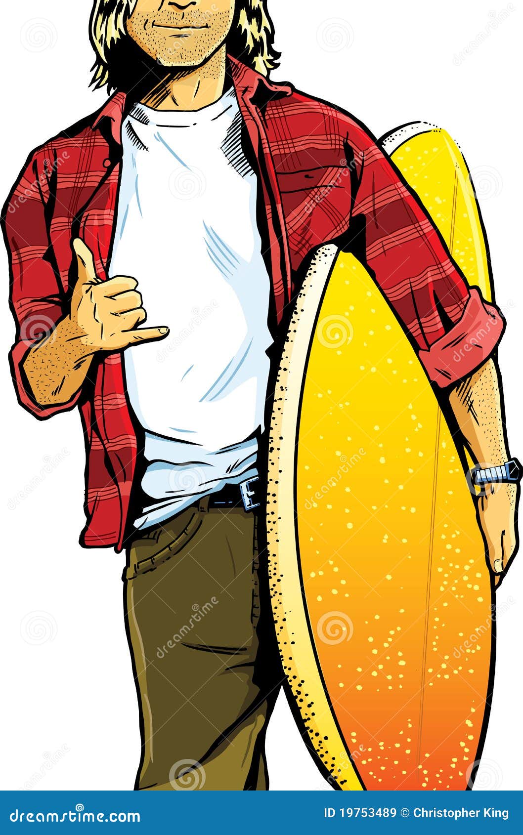 male surfer dude carrying a surfboard
