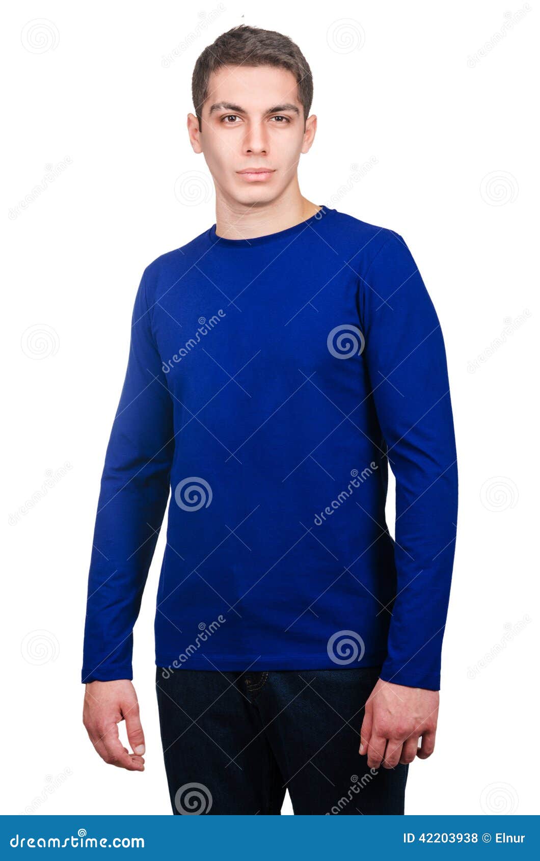 Male sweater stock photo. Image of isolated, indigo, attractive - 42203938