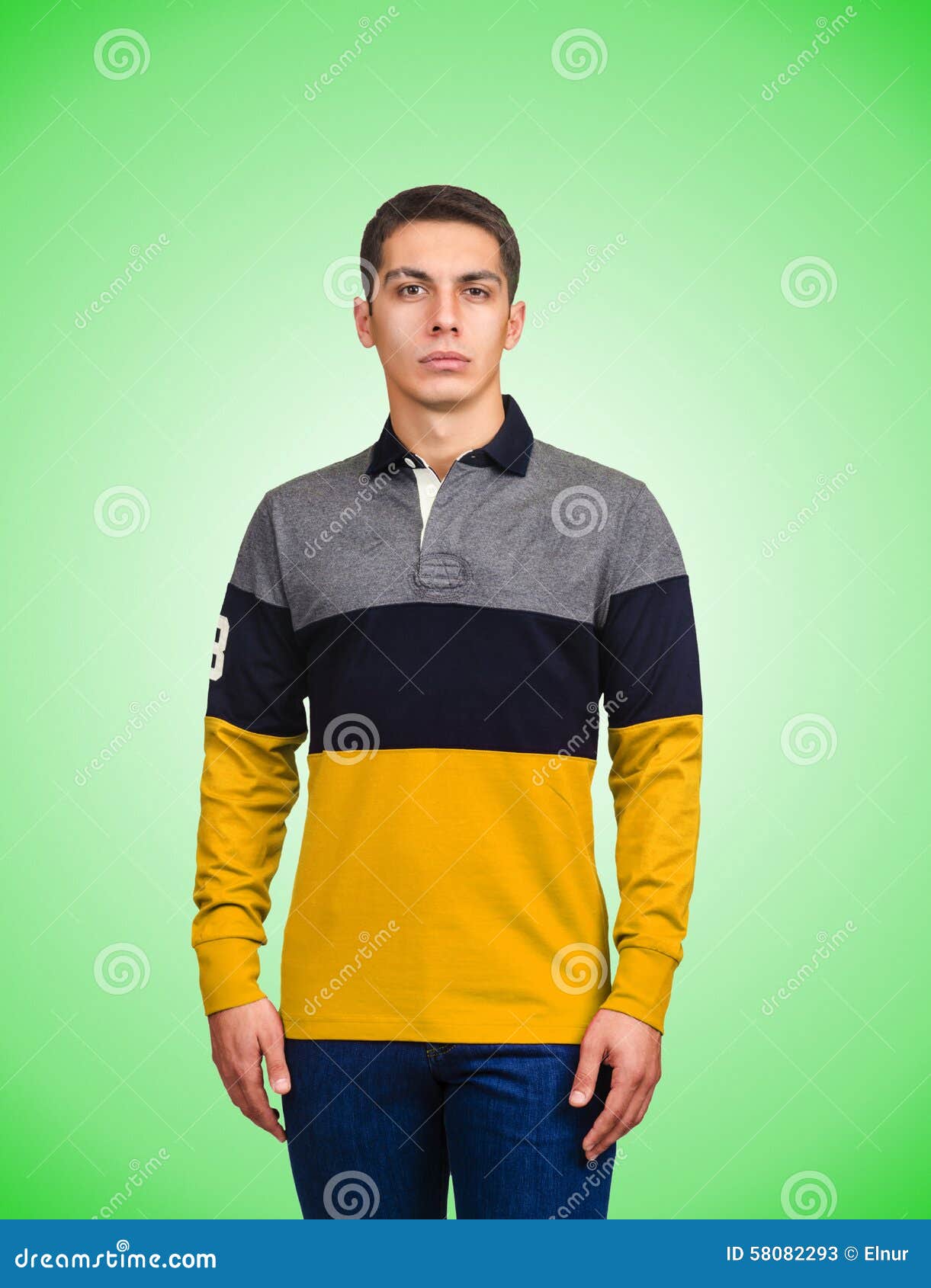 Male Sweater Isolated on the White Stock Image - Image of cool ...