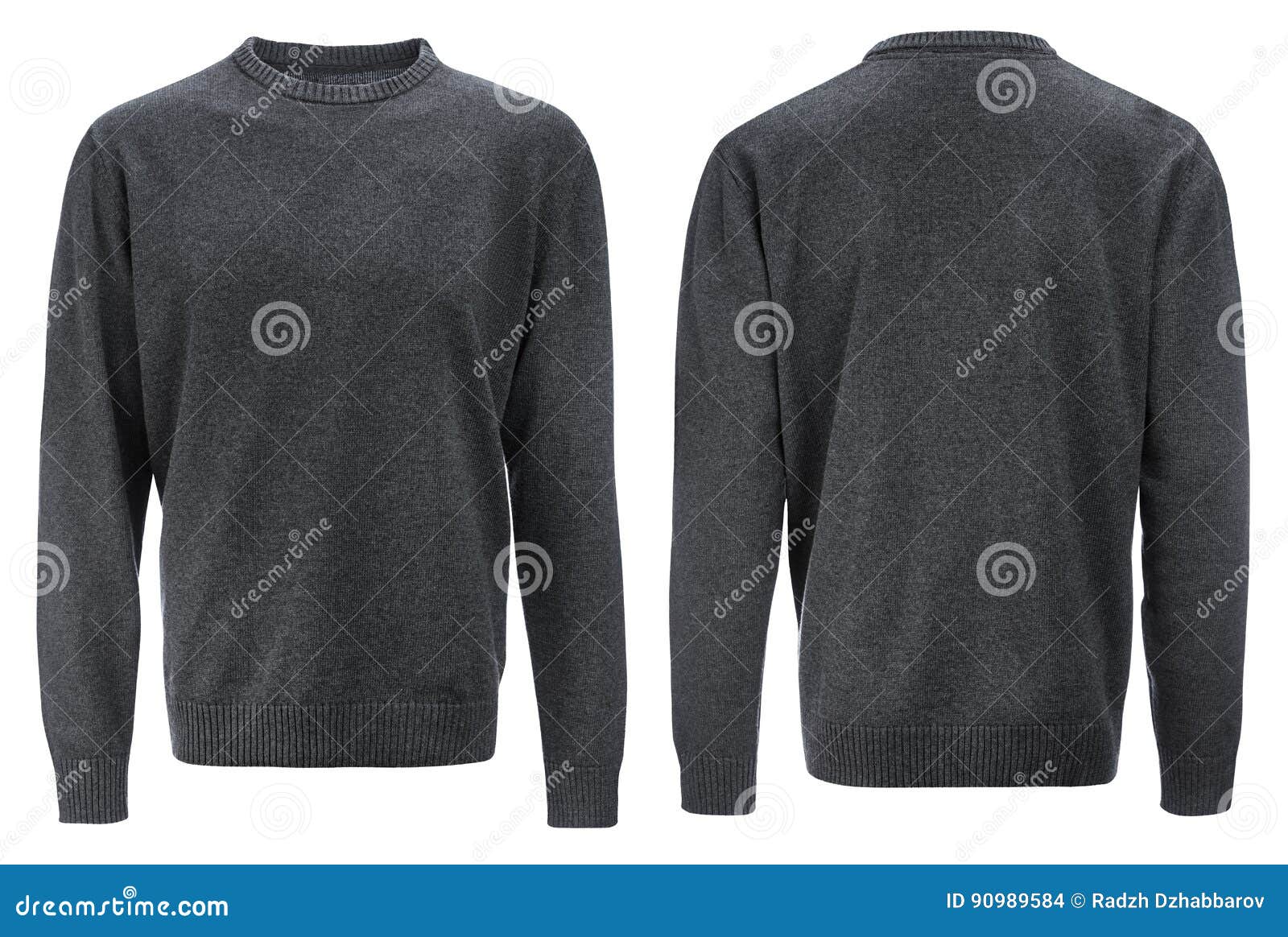 Male Sweater, Isolated on White Background Stock Photo - Image of ...