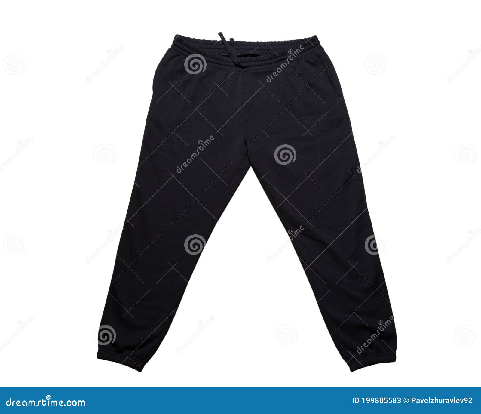 Male Sweatpants Over White Background Copy Space Stock Image - Image of ...