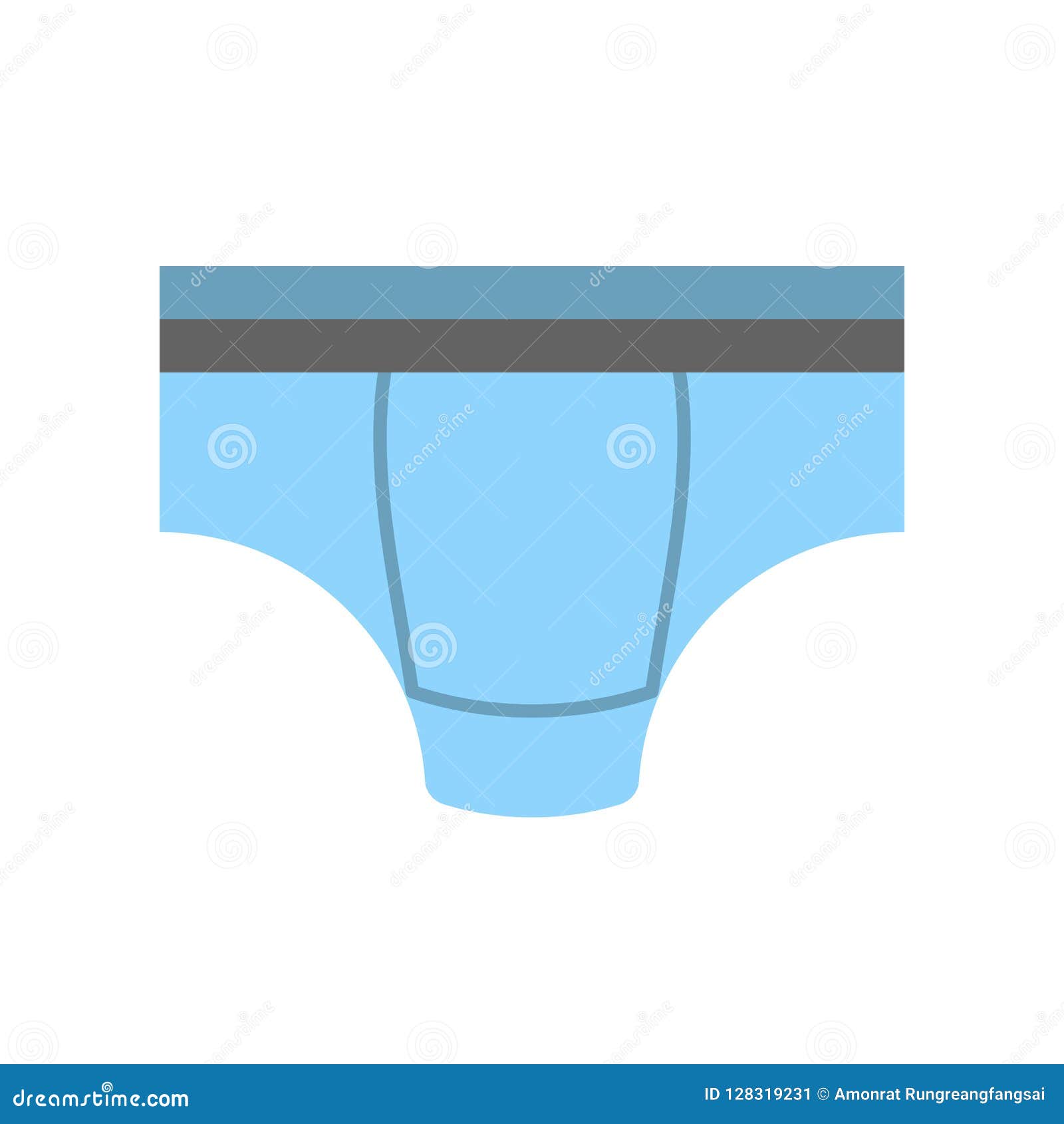 Male Swimming Pant Flat Design Vector Icon Stock Vector - Illustration ...