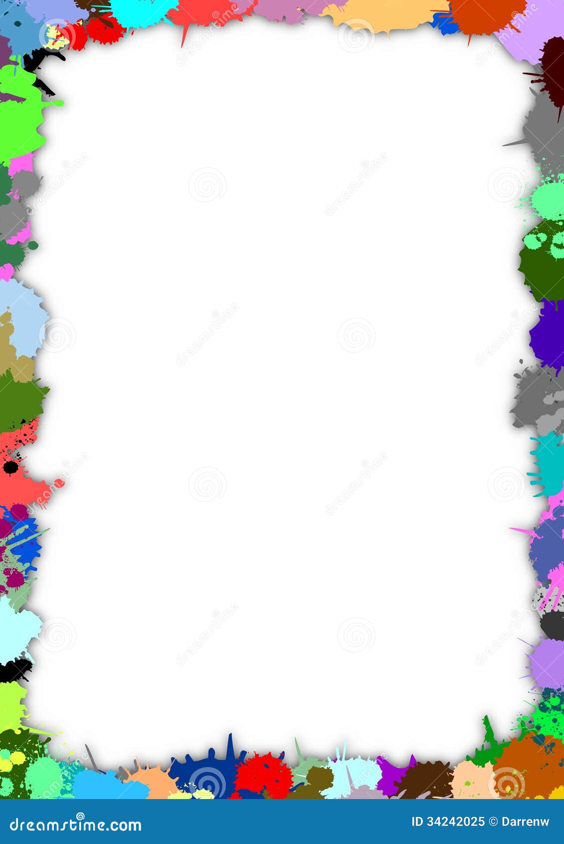 Malen Sie Rahmen stock abbildung. Illustration von tinte - 34242025