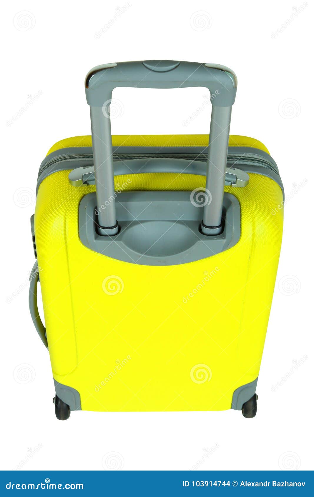 maleta de viaje amarilla