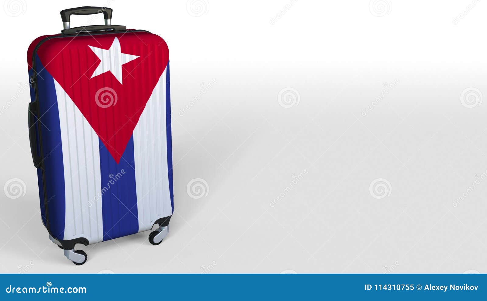 Arco iris Anzai agujero Maleta Del ` S Del Viajero Que Ofrece La Bandera De Cuba Representación  Conceptual 3D, Espacio En Blanco Del Turismo Cubano Para Stock de  ilustración - Ilustración de carga, viajero: 114310755