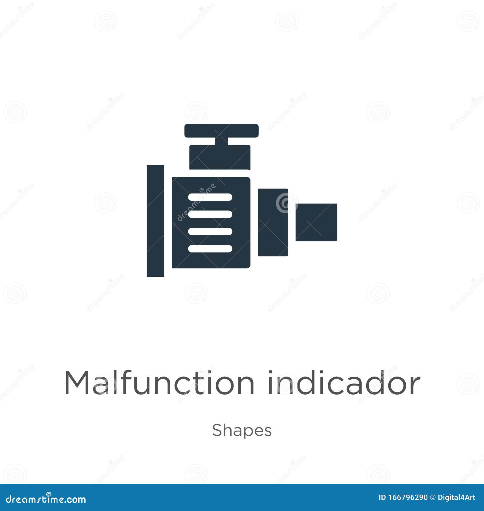 malfunction indicador icon . trendy flat malfunction indicador icon from s collection  on white background.