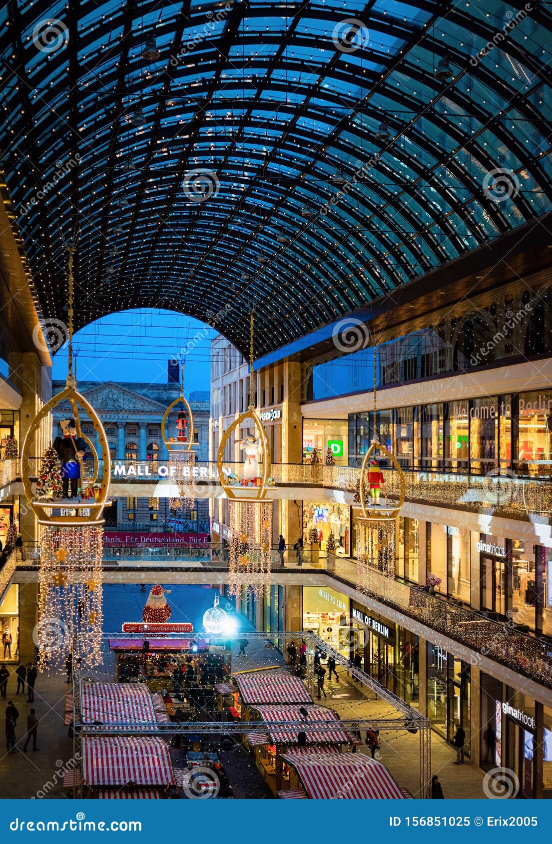 Mall Of Berlin Decorated Christmas And New Year Berlin Editorial Image - Image of german, kiosk ...